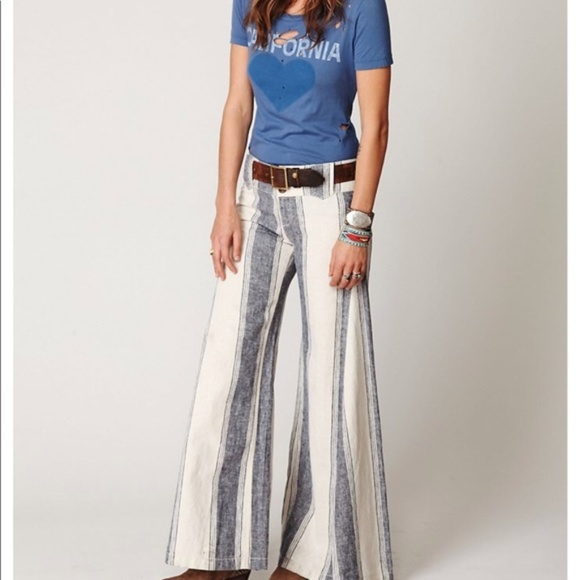 Free People Pants - *RARE* Free People Extreme Flare Linen Pant